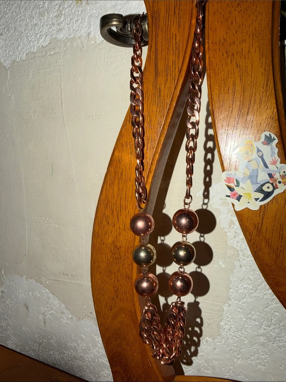 Copper-Tone Bead Chain Necklace - Women Jewelry